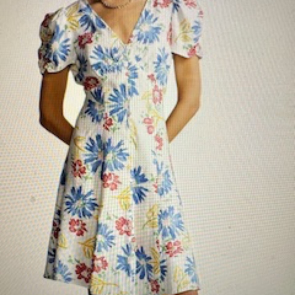 NWT!! Polo Ralph Lauren Floral Button-Front Linen Dress, 10, $248